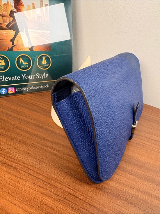 Hermes Handbags - Hermes Dogon Wallet in Electric Blue Togo Leather
